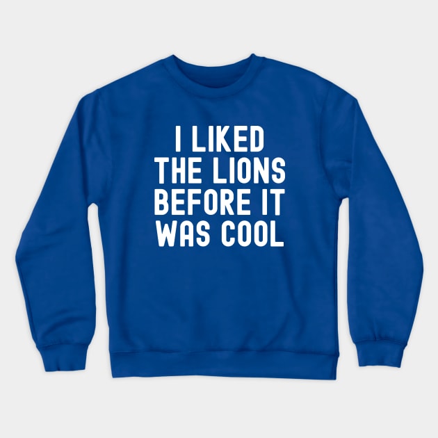 Detroit Lions Crewneck Sweatshirt by Emma Creation